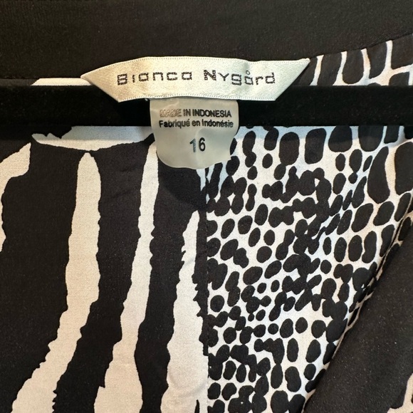 Bianca Nygard Black and White Zebra Print Maxi Dress - Picture 2 of 5
